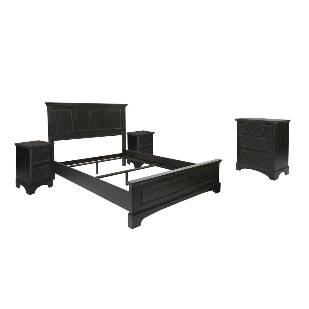 Osp Home Furnishings Farmhouse Basics Rustic Black Finish Queen - Queen Farmhouse Bedroom Set Osp Home Furnishings Farmhouse Basics Rustic Black Finish Queen - Queen Farmhouse Bedroom Set