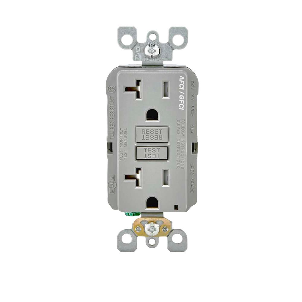 gfci tamper leviton afci smartlockpro depot receptacles