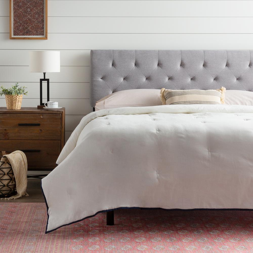 Brookside emmie adjustable stone twin upholstered headboard