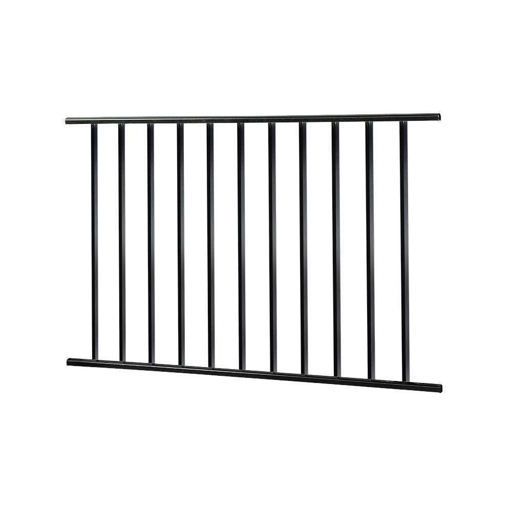 black steel railing