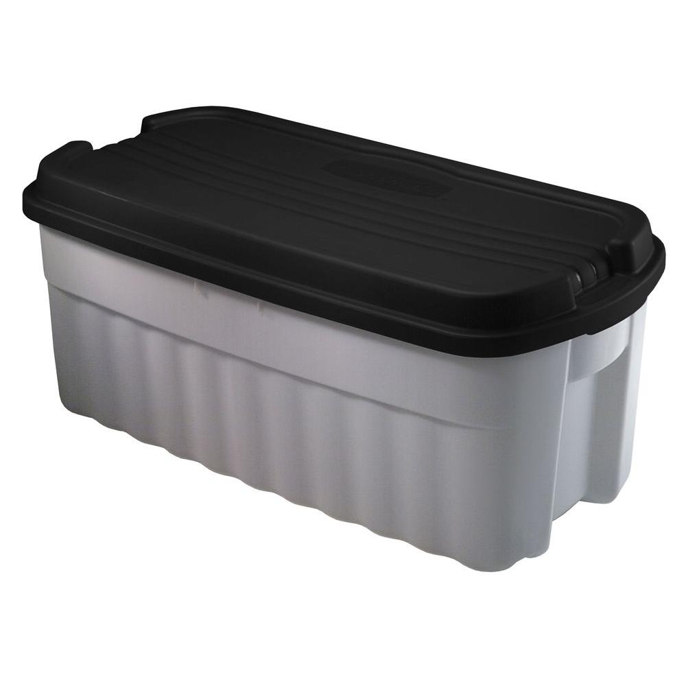 Rubbermaid Roughneck 54 Gal Storage Tote In Gray 3 Pack Storage Tote In Gray 3 Pack