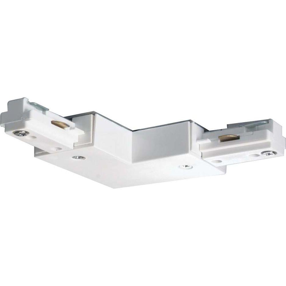 Glomar White Track Lighting L ConnectorHDTP146 The Home Depot