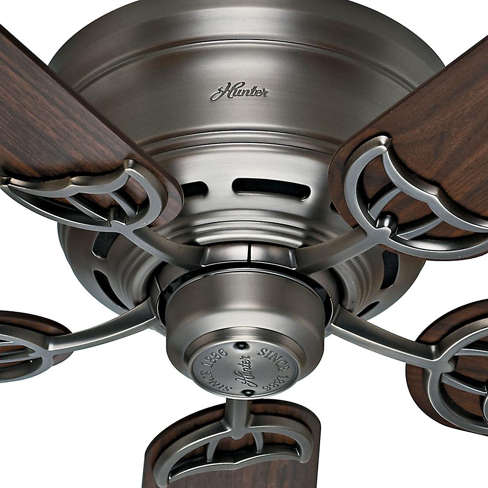 Hunter Low Profile Iii 52 In Indoor Antique Pewter Ceiling Fan