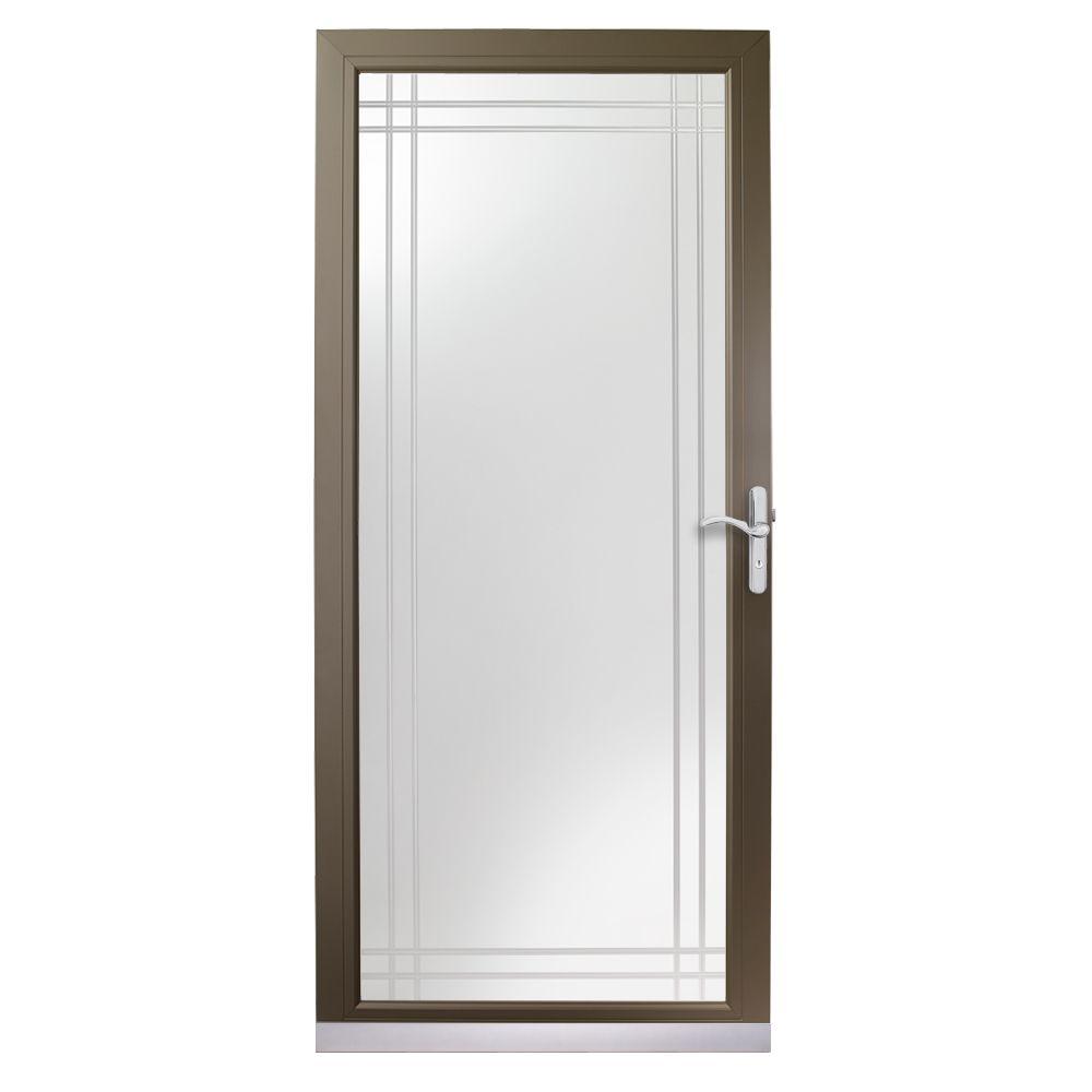 Home Depot 36 in. x 80 in. 3000 Series Terratone Fullview Etched