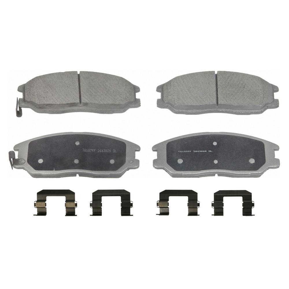 Wagner Brake Disc Brake Pad Set 2003 2006 Kia Sorento Qc955 The Home Depot