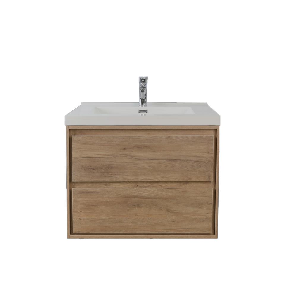 Moreno Bath Sage 24 In W Vanity In White Oak With Reinforced Acrylic Vanity Top In White With White Basin Mom824 Hg The Home Depot Vanity Oak Vanity Bathroom Oak Bathroom Vanity