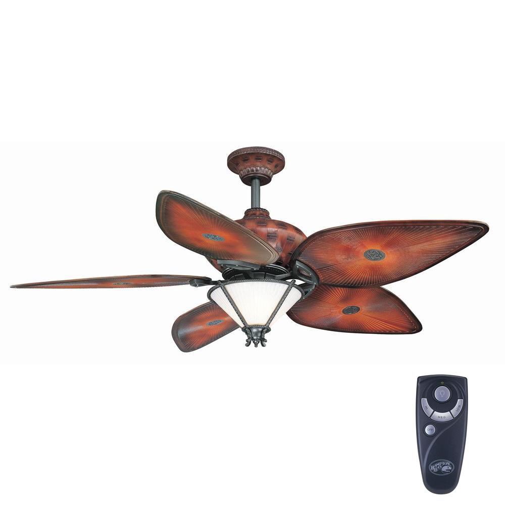 Indoor Outdoor Light Kit Compatible Ceiling Fans Lighting Indoor Outdoor Natural Iron Ceiling Fan With Light Kit And
