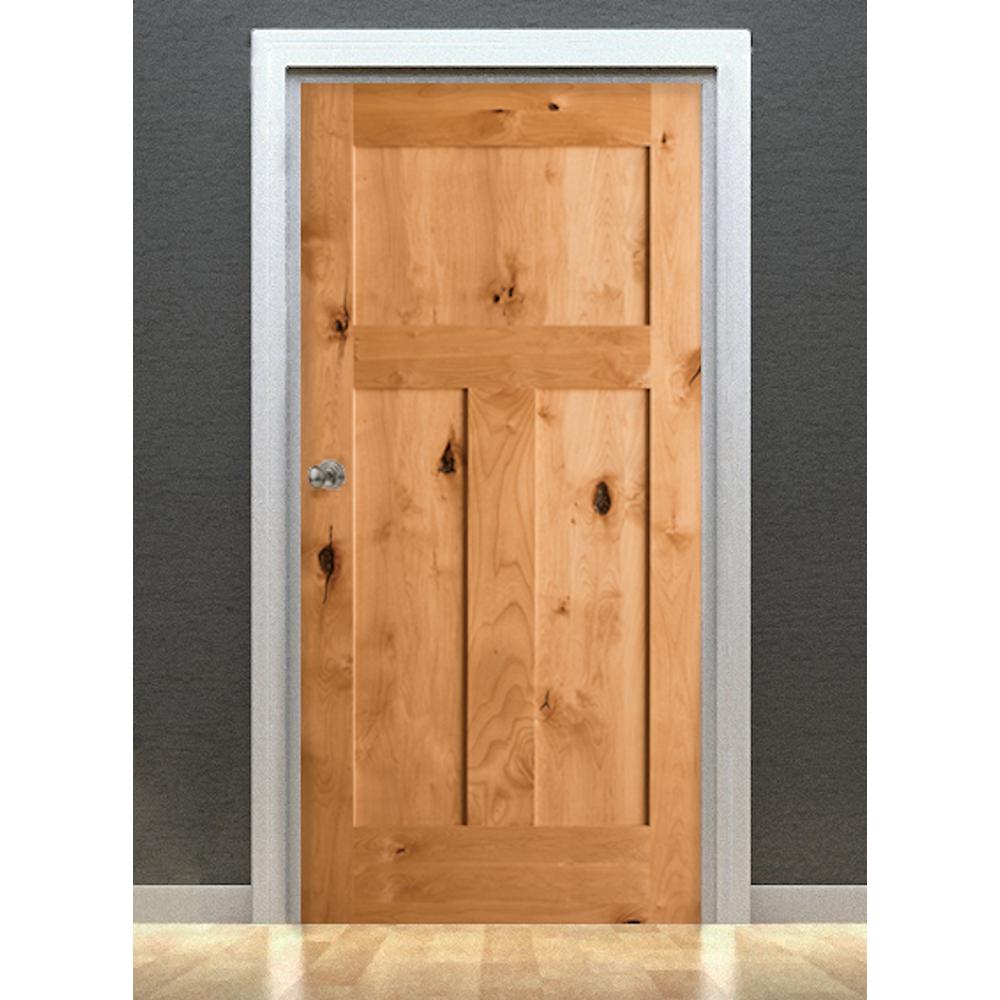 Krosswood Doors 32 In X 80 In Krosswood Craftsman 3 Panel Shaker
