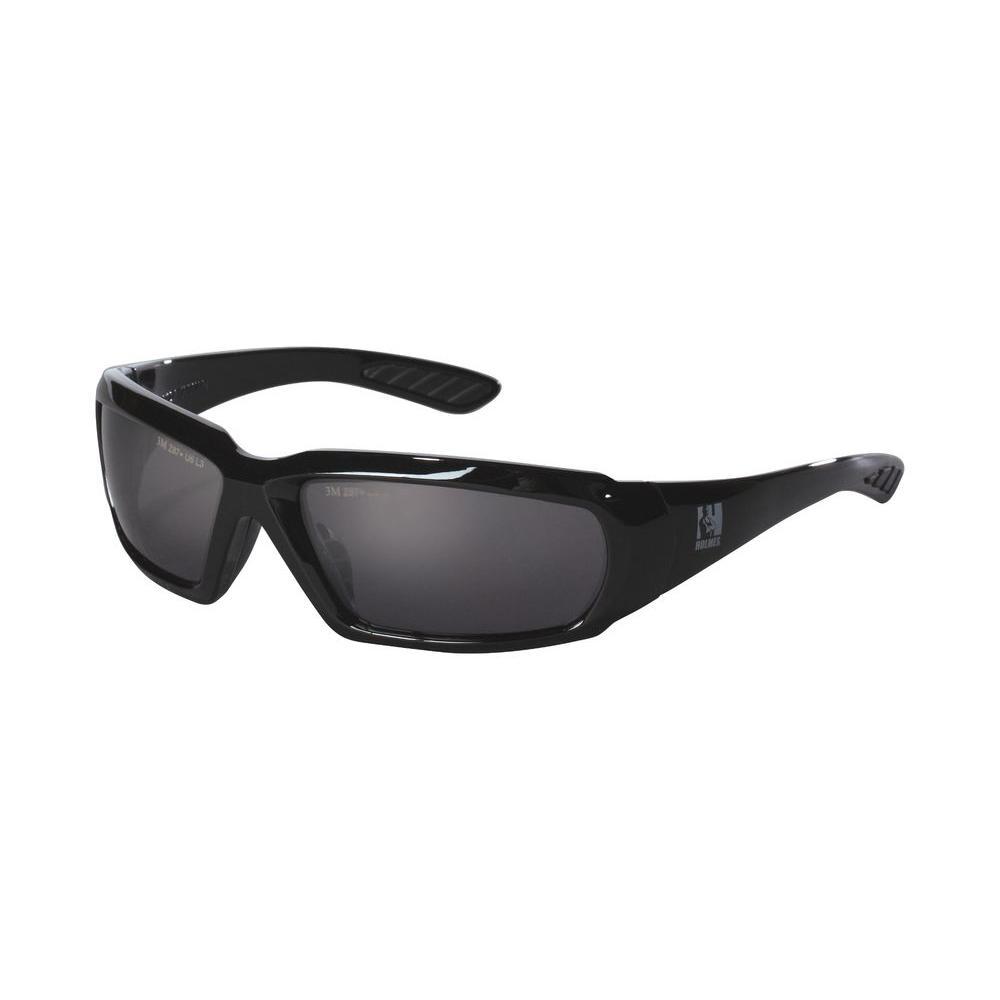 3M Holmes Workwear Black Frame with Smoke Lenses Safety Glasses (Case