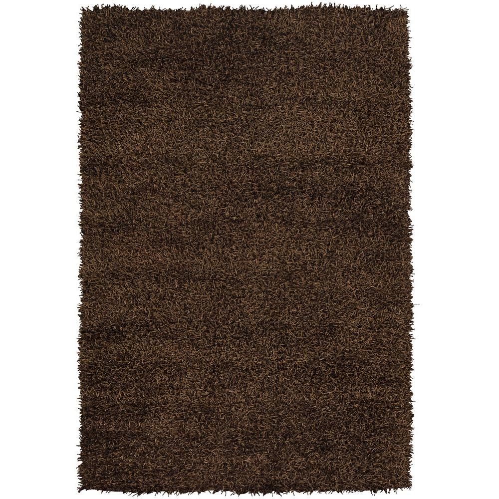 Chandra Zara Dark Brown 4 ft. x 6 ft. Indoor Area RugZAR1453846 The