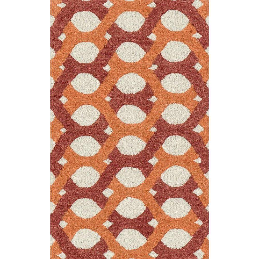 Loloi Rugs Weston Lifestyle Collection Red/Orange 2 ft. 3 in. x 3 ft. 9 in. Accent Rug