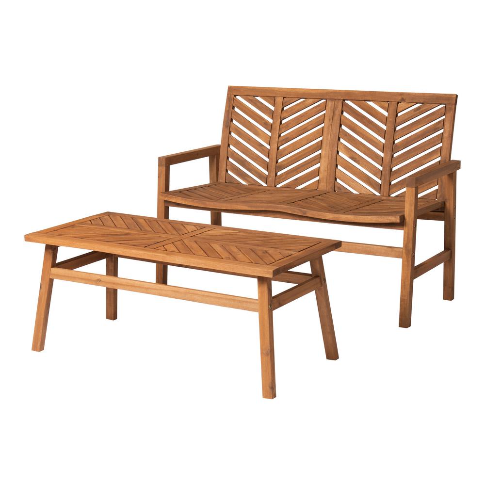 Reviews For Walker Edison Furniture Company 2 Piece Wood Chevron Outdoor Patio Conversation Set In Brown Hd8038 The Home Depot - Walker Edison Patio Furniture Reviews Reviews For Walker Edison Furniture Company 2 Piece Wood Chevron Outdoor Patio Conversation Set In Brown Hd8038 The Home Depot - Walker Edison Patio Furniture Reviews