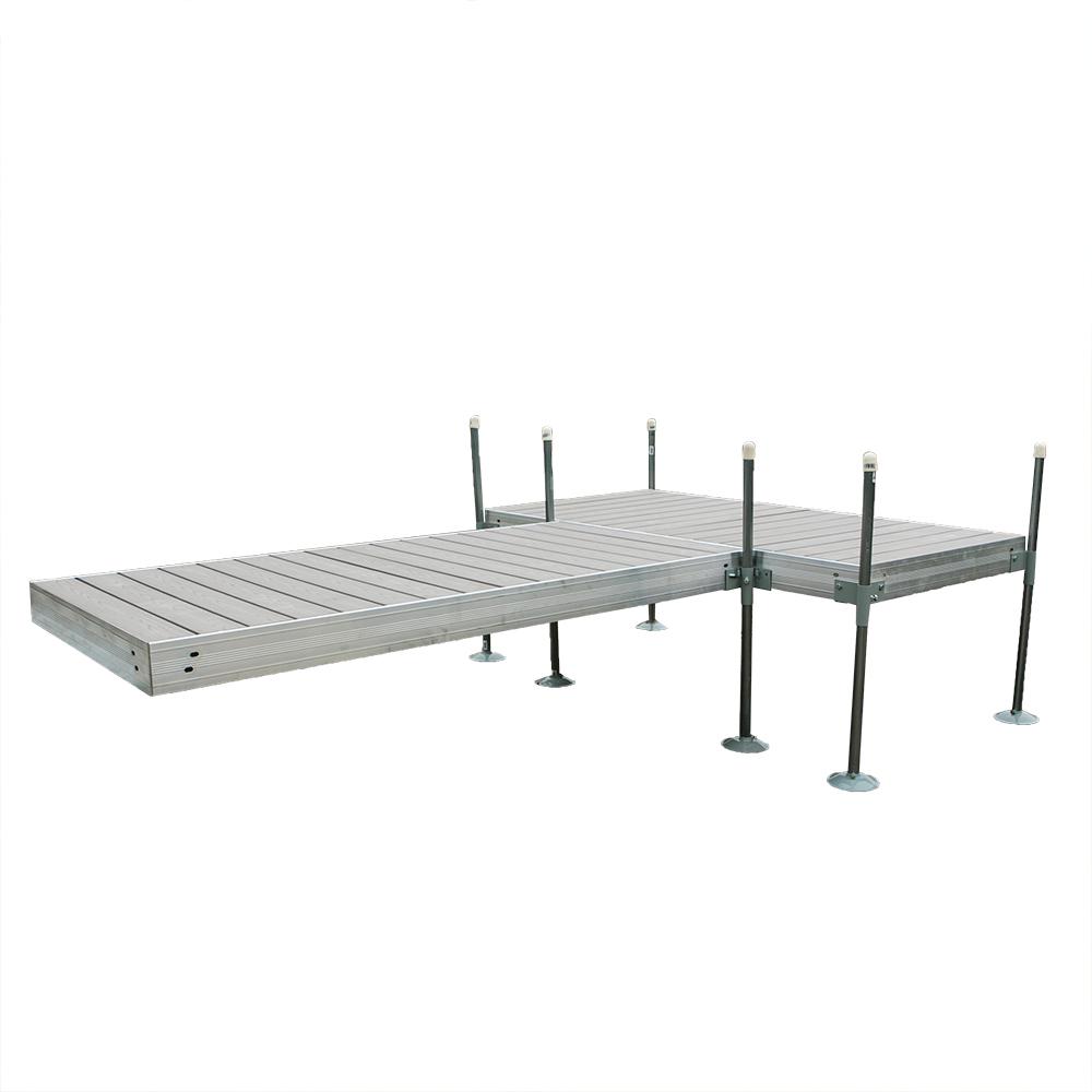 TOMMY DOCKS 12 ft. TStyle Aluminum Frame with Decking Complete Dock