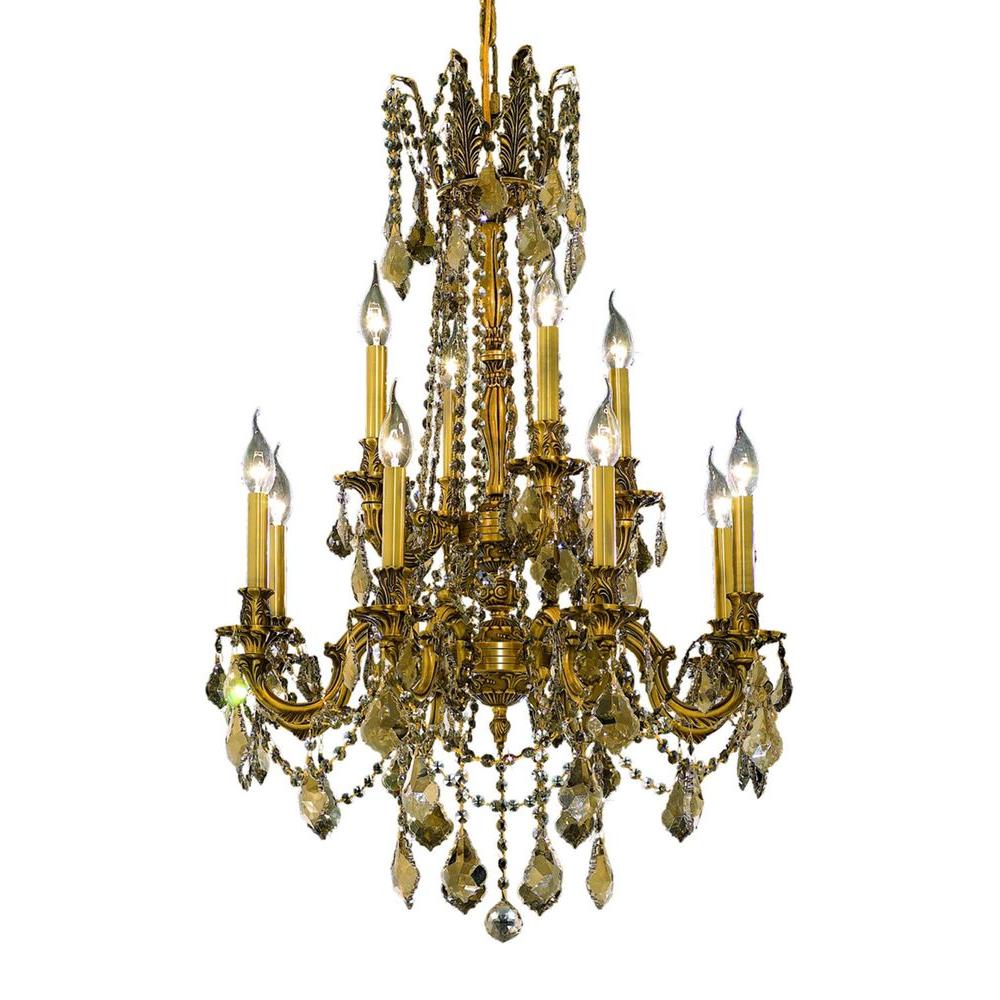 Y Decor 12Light Gold ChandelierLZ334912 The Home Depot