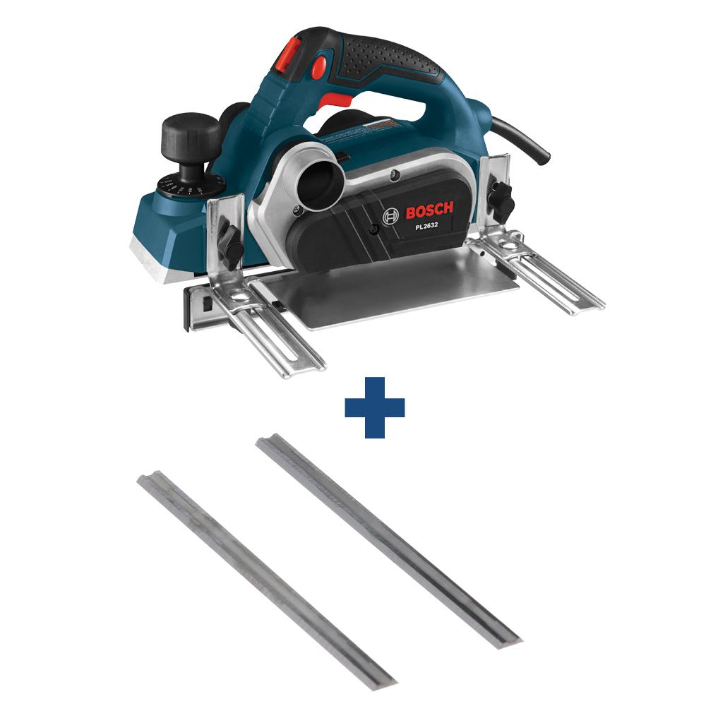 Bosch 6.5 A 3/14in. Corded Planer Kit with 2 Reversible Carbide Blades