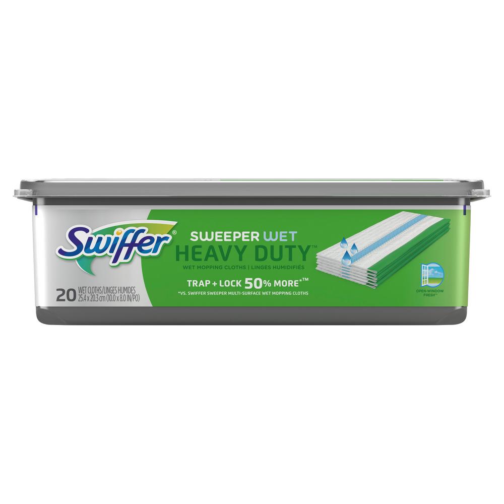 Swiffer Sweeper Wet Heavy-Duty Open Window Fresh Scent Wet Mopping ...