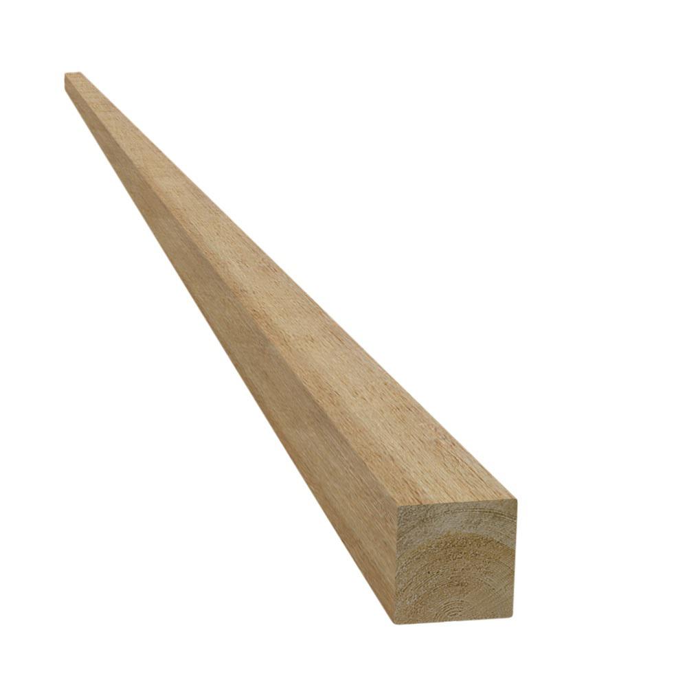 Unbranded 4 in. x 4 in. x 12 ft. Rough Green Western Red Cedar Fence