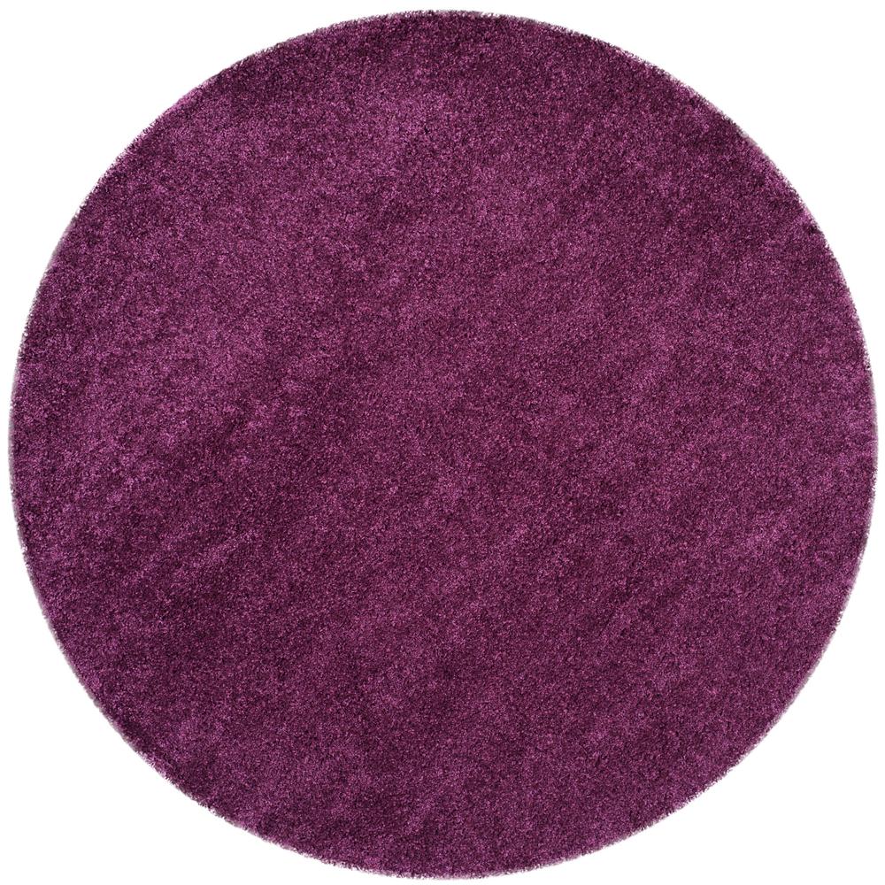 Safavieh California Shag Purple 4 ft. x 4 ft. Round Area RugSG1517373