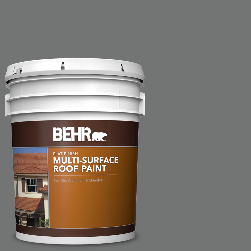 BEHR 5 gal. N5205 Iron Mountain Flat MultiSurface BEHR 5 gal. N5205 Iron Mountain Flat MultiSurface