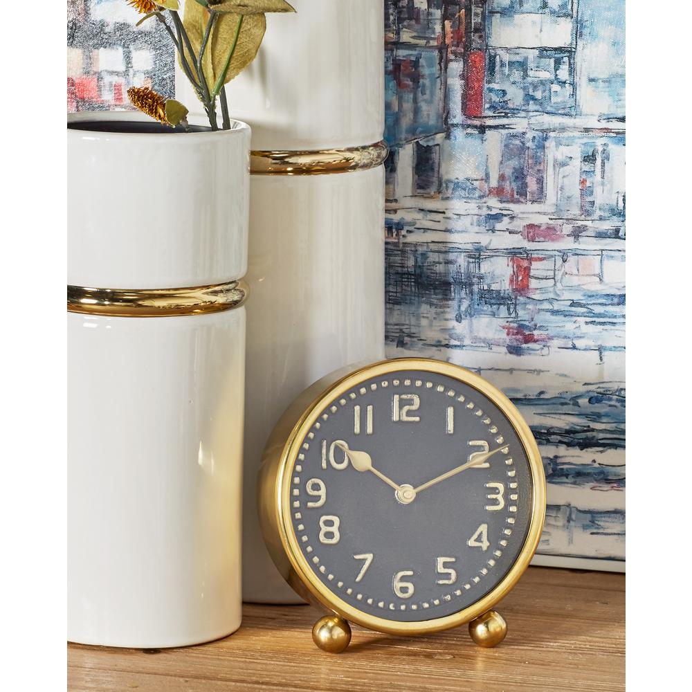 Multi-Colored Modern Table Clocks (Set of 2)