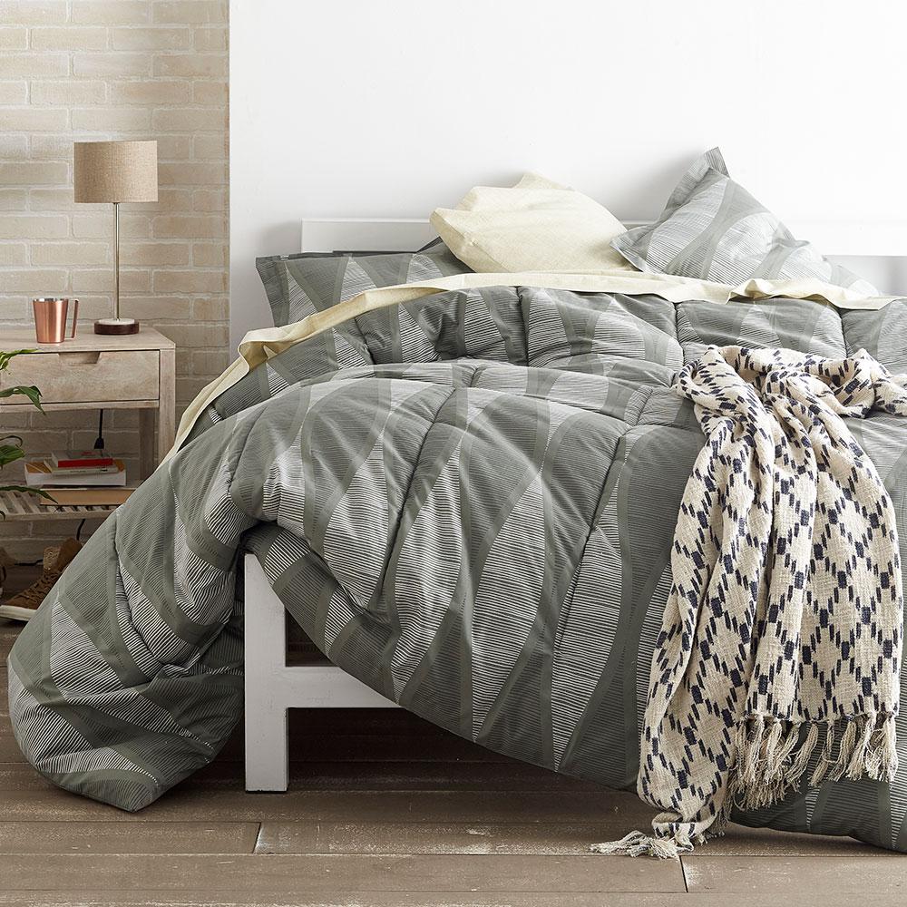 Cstudio Home By The Company Store Facade Gray Twin Comforter Set