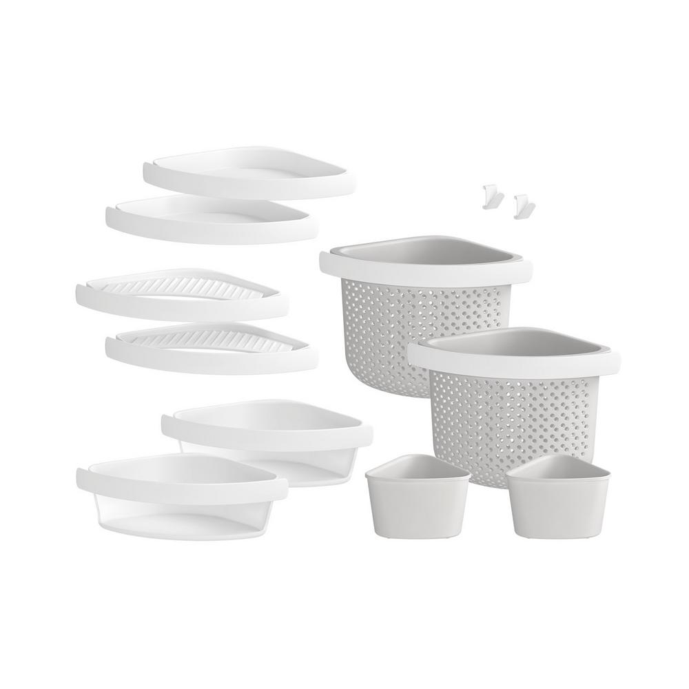 STERLING Store+ 12-Piece Bath Accessory Set in White