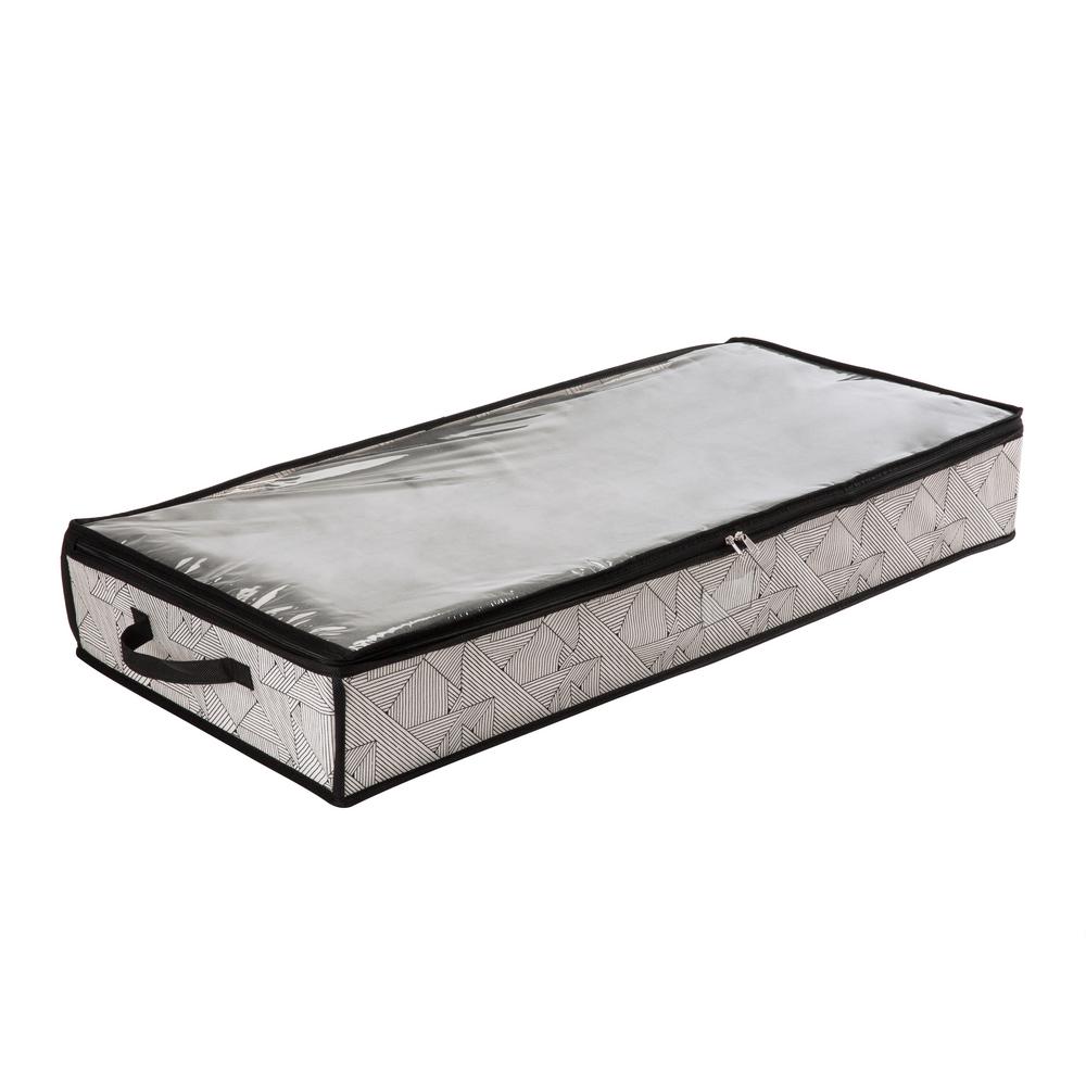 The Macbeth Collection 28 In X 16 6 Geo Natural Under Bed Storage Bag