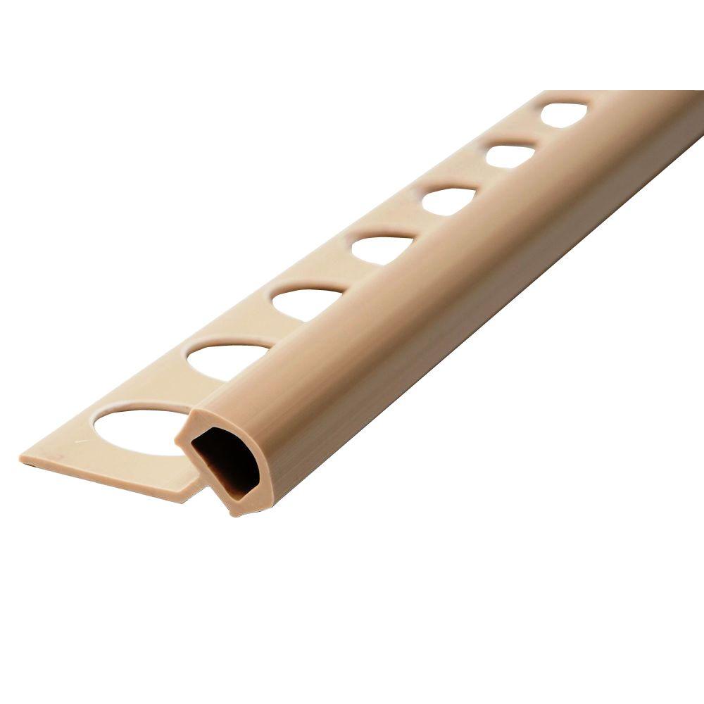 Tan Vinyl Tile Edging Trim Tools Supplies The Home Bahaman 3 8 In X 98 1 2 Pvc R