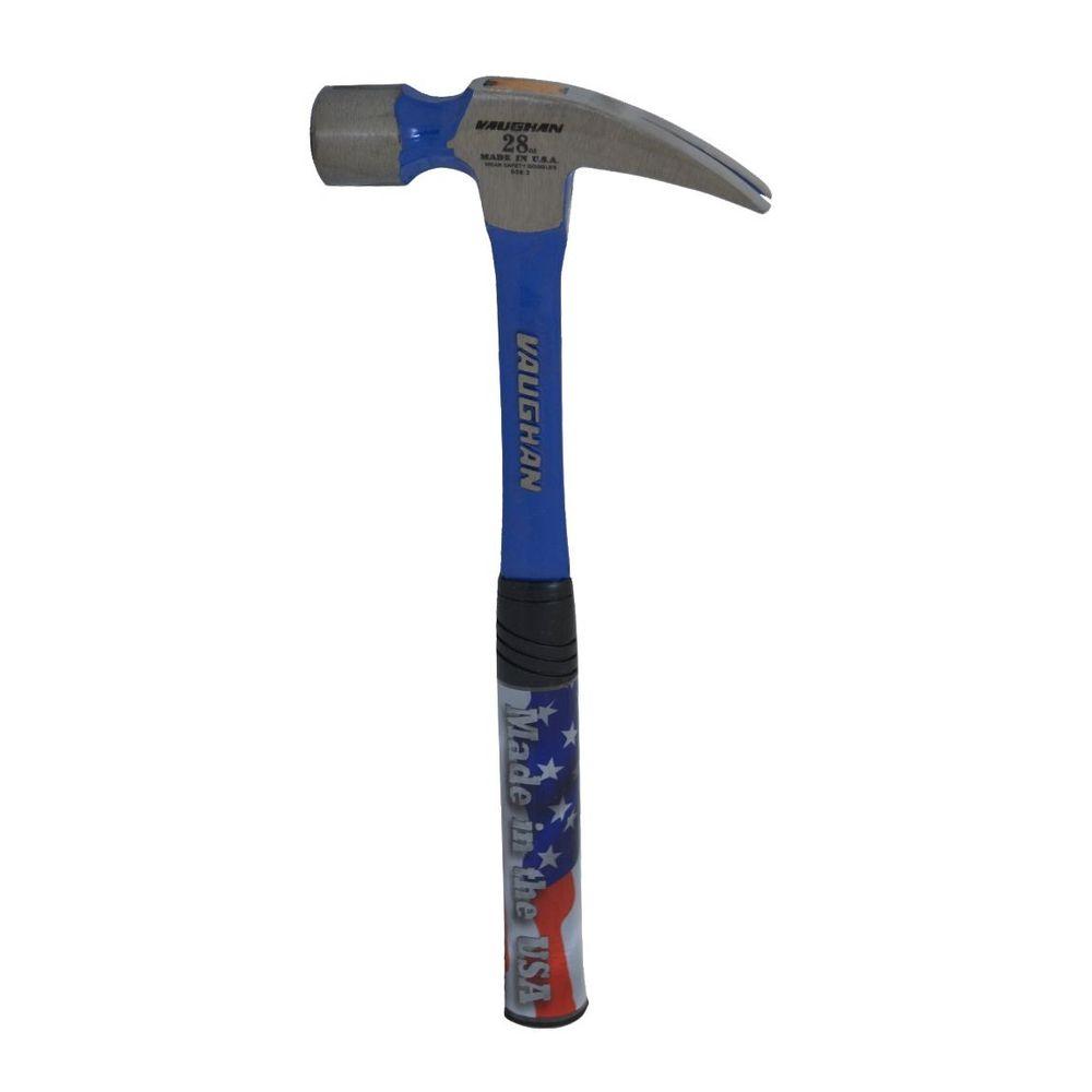 Vaughan 20 oz. Milled Face Fiberglass Rip Hammer, 16 in. fiberglass