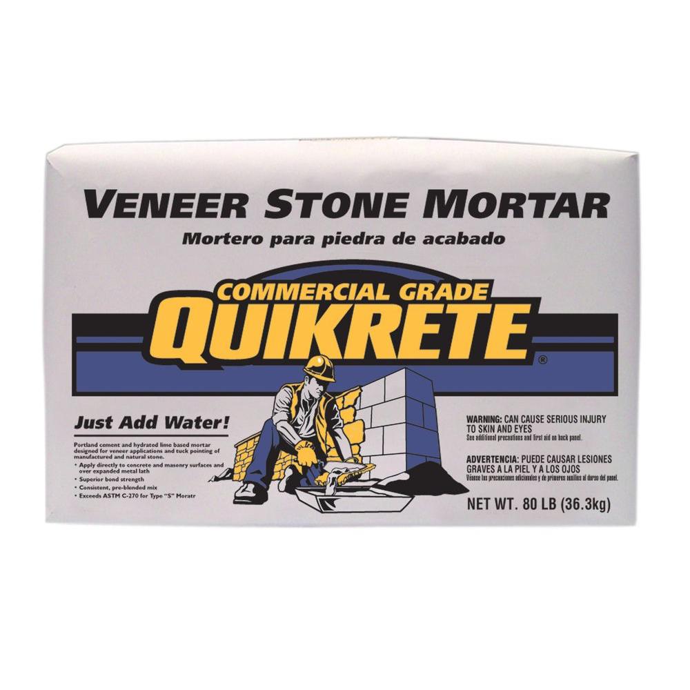 Quikrete 80 lb. Veneer Stone Mortar Mix-113780 - The Home Depot
