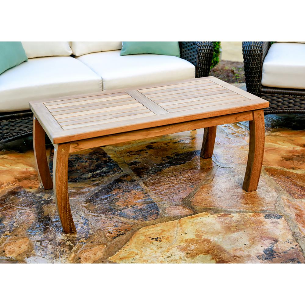 Tortuga Outdoor Jakarta Teak 20 In X 40 Wood Rectangle Patio Jakarta Teak 20 In X 40 Wood Rectangle Patio Coffee Table