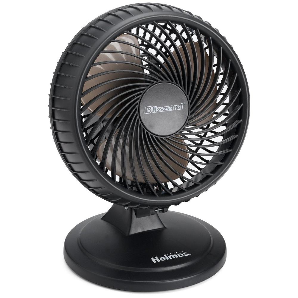 Holmes Lil Blizzard 7 In Oscillating Table Fan Haof87blzuc The