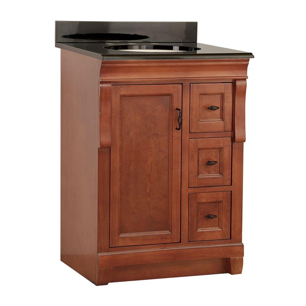 Foremost Naples 25 in. W x 22 in. D Vanity in Warm Cinnamon with