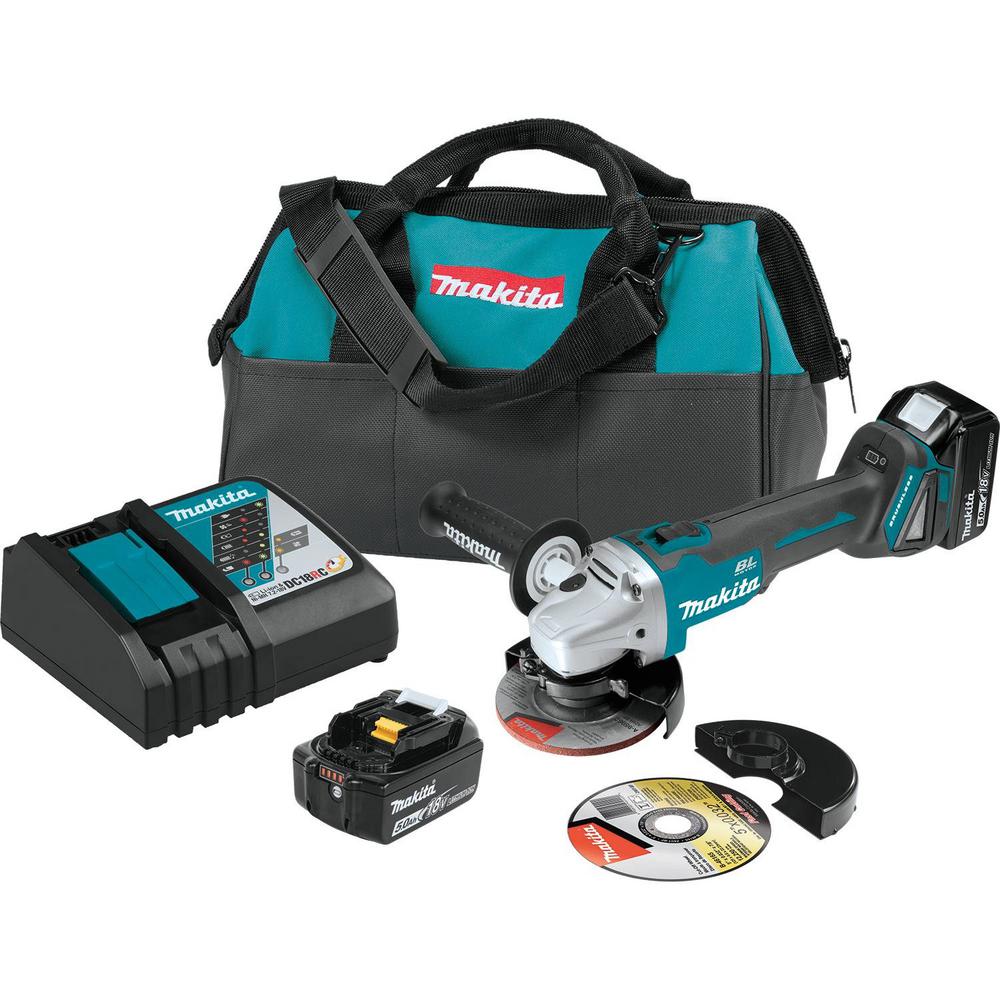 Makita 18-Volt LXT Lithium-Ion Teal Cordless Cut-Off/Angle Grinder Ne Tool-Only