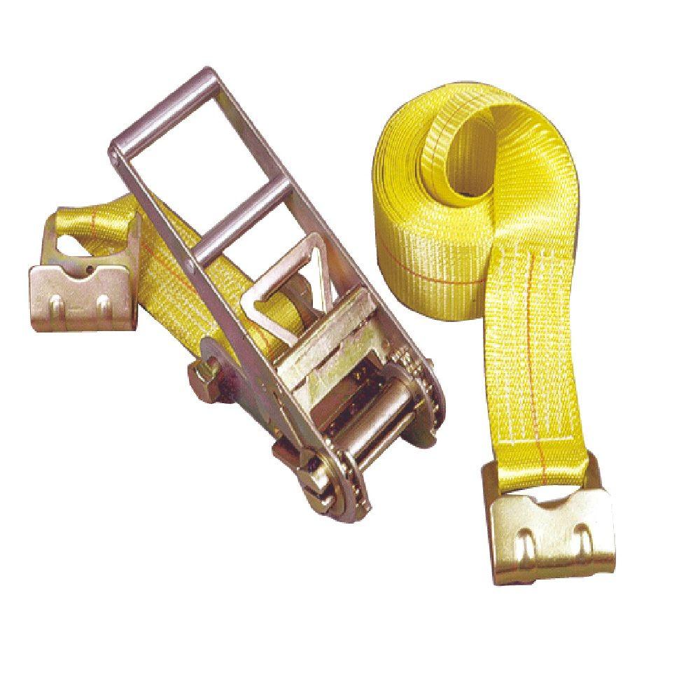 Keeper 27 ft. x 3 in. x 15,000 lbs. Ratchet Buckled Strap Tie Down