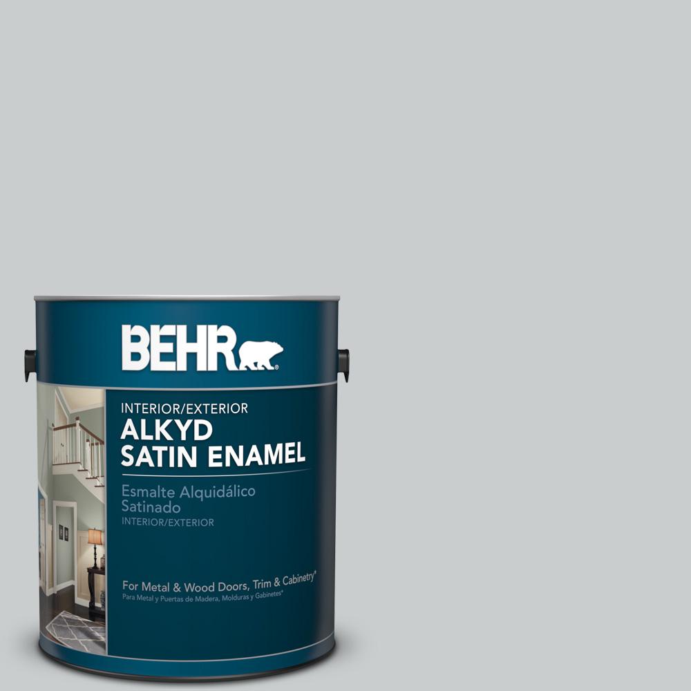 BEHR 1 gal. N5002 Loft Space Satin Enamel Alkyd Interior/Exterior