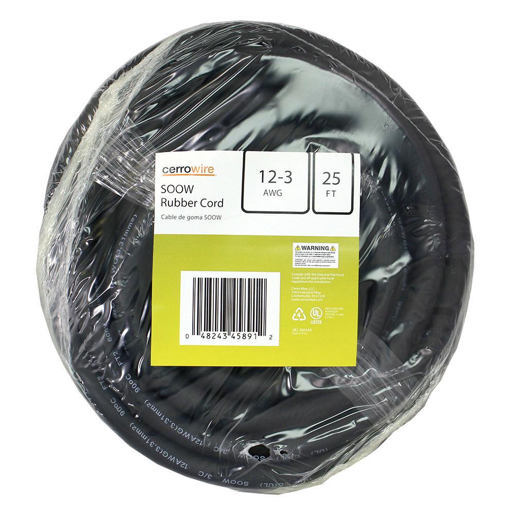 6/3 SOOW SO Cord 30 ft HD USA Portable Outdoor Indoor 600 V Flexible Wire cable