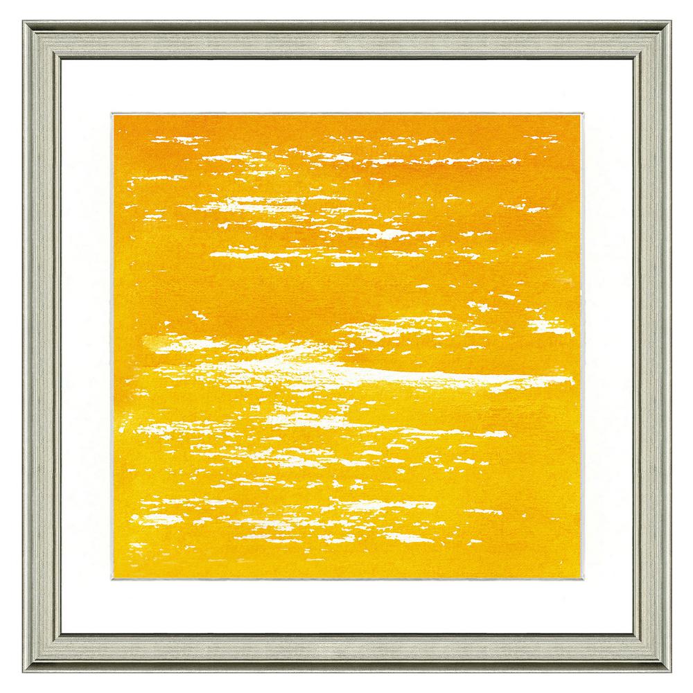 Vintage Print Gallery Yellow Haze Framed Archival Paper