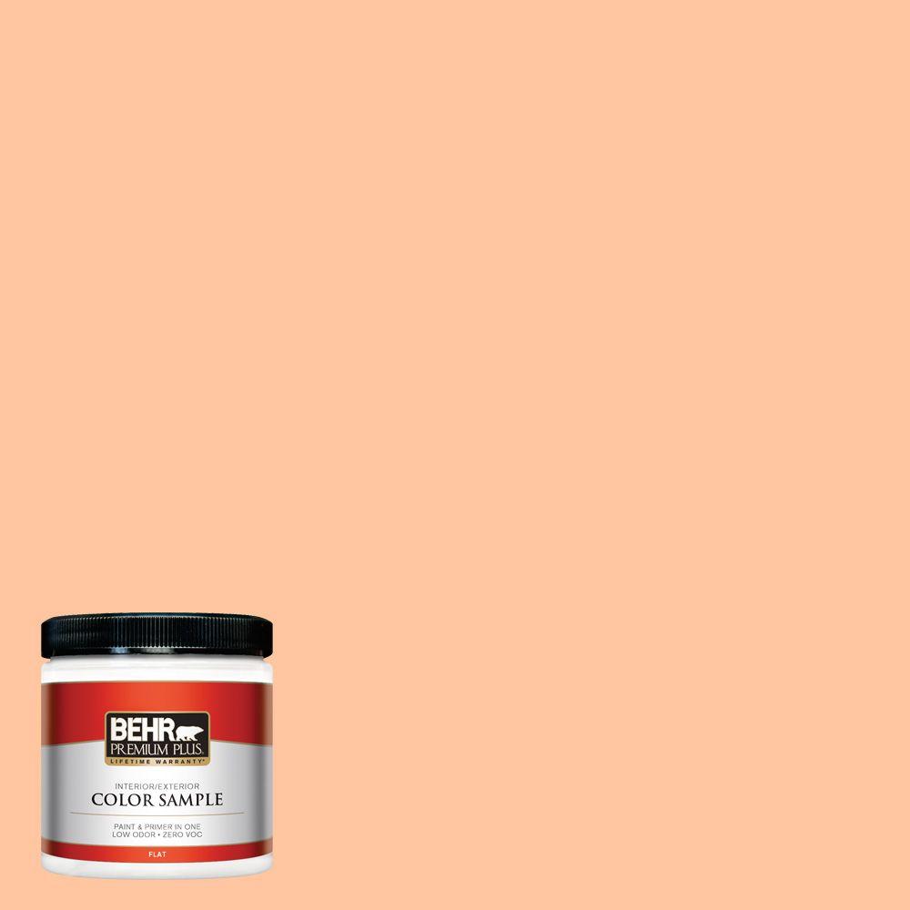 Behr Premium Plus 8 Oz 260b 4 Orange Sherbet Flat Interior 260b 4 Orange Sherbet Flat Interior Exterior