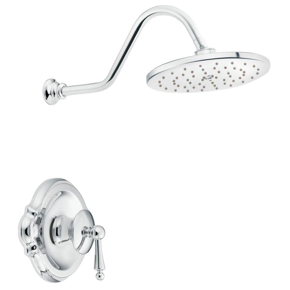 MOEN Waterhill PosiTemp Showering Trim in Brushed Nickel (Valve Not