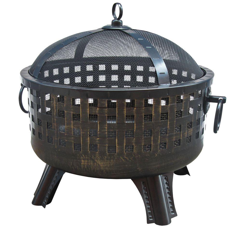 Landmann Garden Lights Savannah Antique Bronze Fire Pit 26360