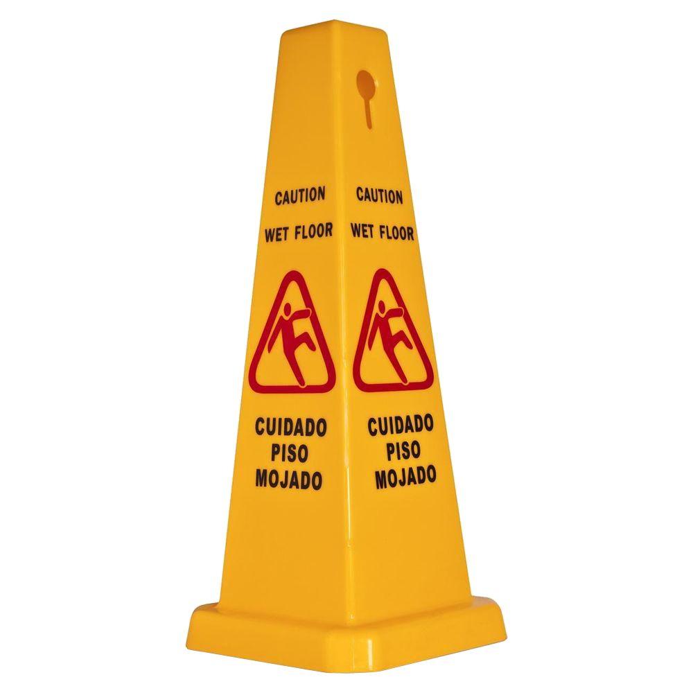 Genuine Joe Bright 4 Sided Caution Safety Cone Gjo58880 The Home