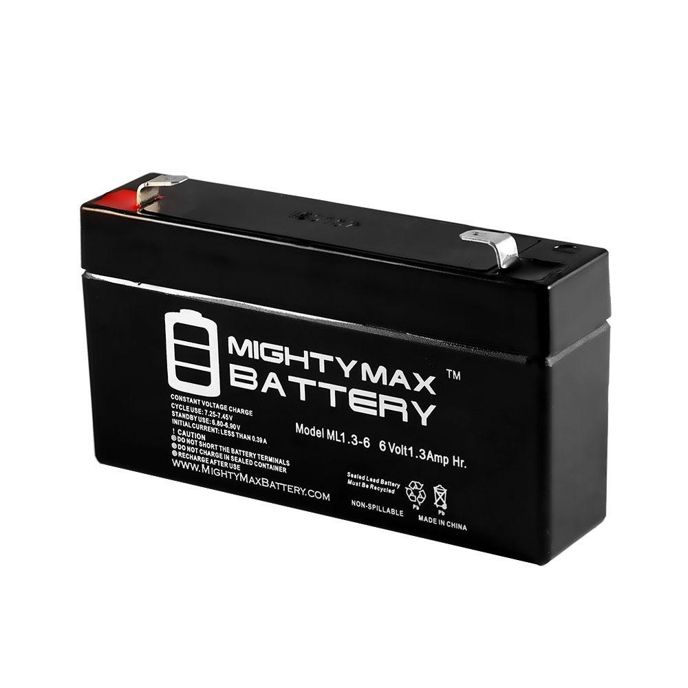 Green Cell AGM Gel Battery 6V 1.3Ah Sealed Lead Acid Rechargeable Battery Maintenance Free Deep Cycle for Toy Car Alarm Torches Burglar alarms RC Models