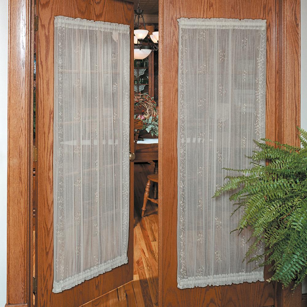 Heritage Lace Sheer Divine 42 In W X 72 In L Lace Door Panel In