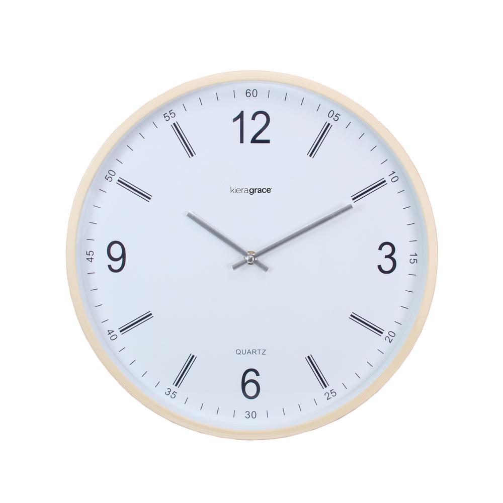 American Mercantile 35 in. Wood and Metal Wall ClockMT2637 The Home