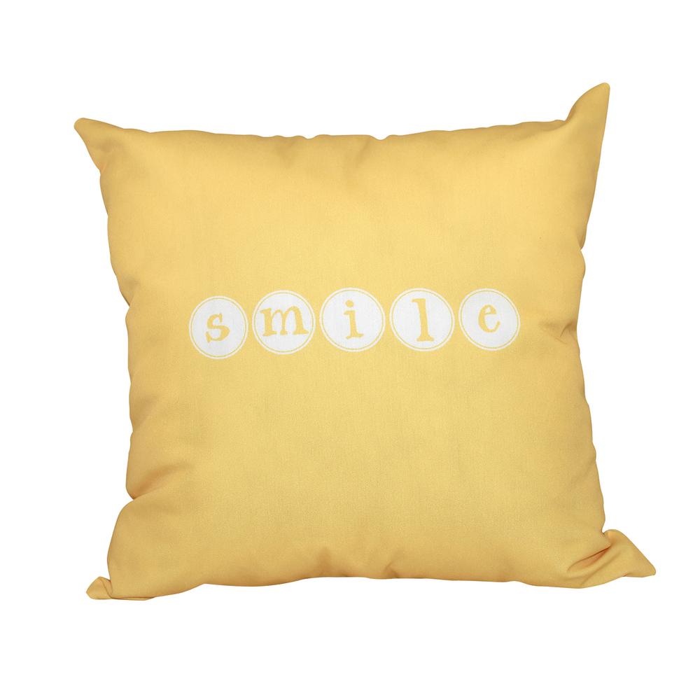 16 In X Yellow Smile Word Print Pillow Pwn520ye1 The 16 In X Yellow Smile Word Print Pillow Pwn520ye1 The Home Depot