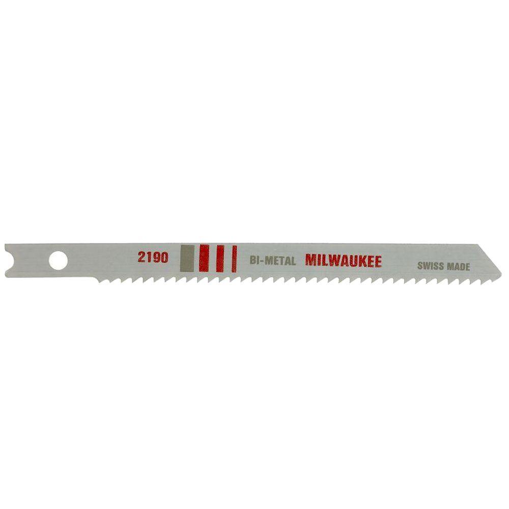 6 0 Milwaukee The Home Depot 4 In 6 Tpi U Shank Nail Embedded Wood Jig Saw Blade