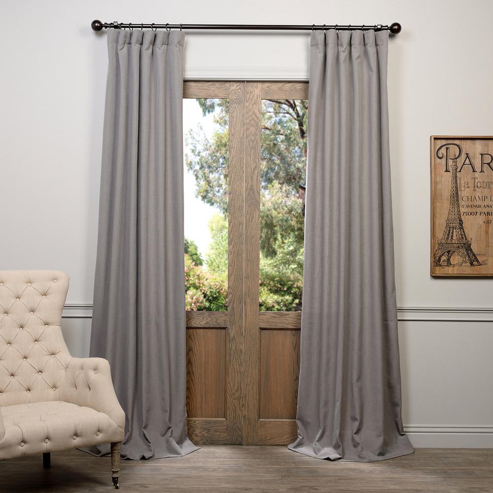 Exclusive Fabrics Furnishings Heavy Faux Pewter Gray Polyester