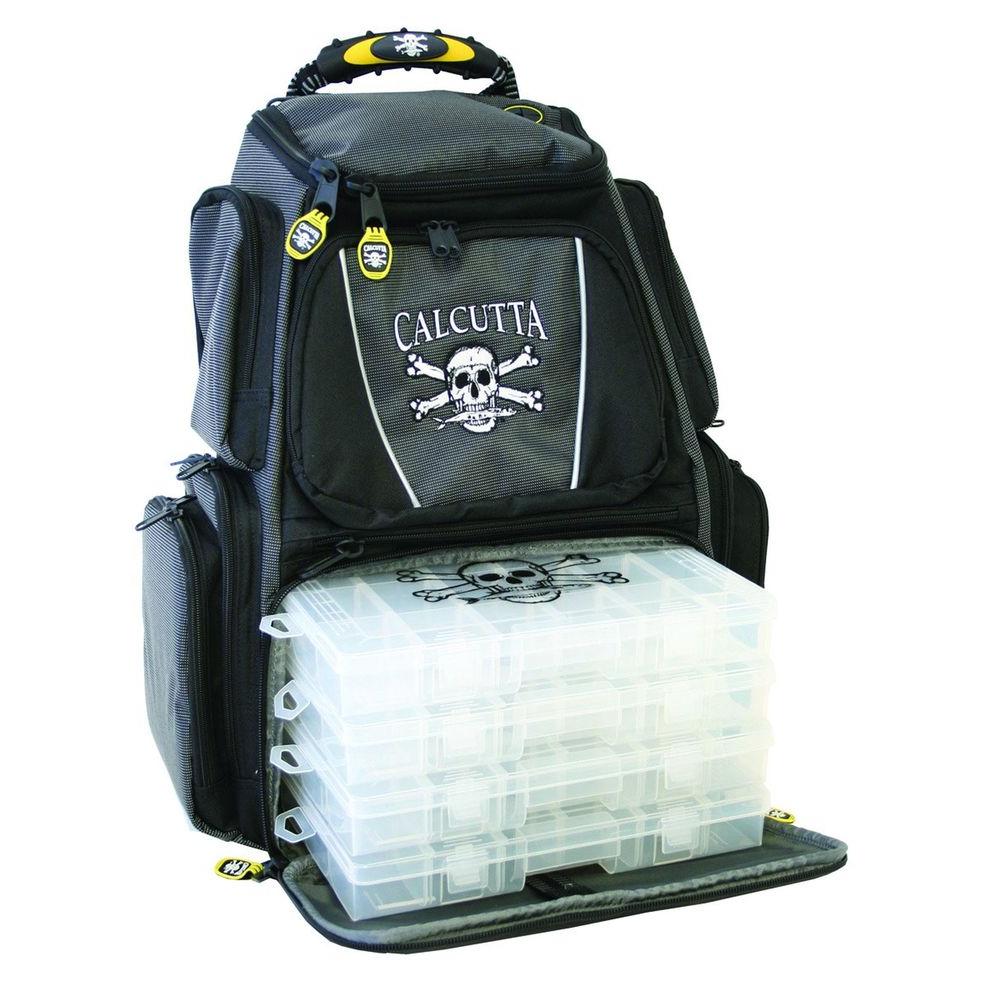 Calcutta Black and Gray Tackle Backpack with 3360 TraysCT3000BP The