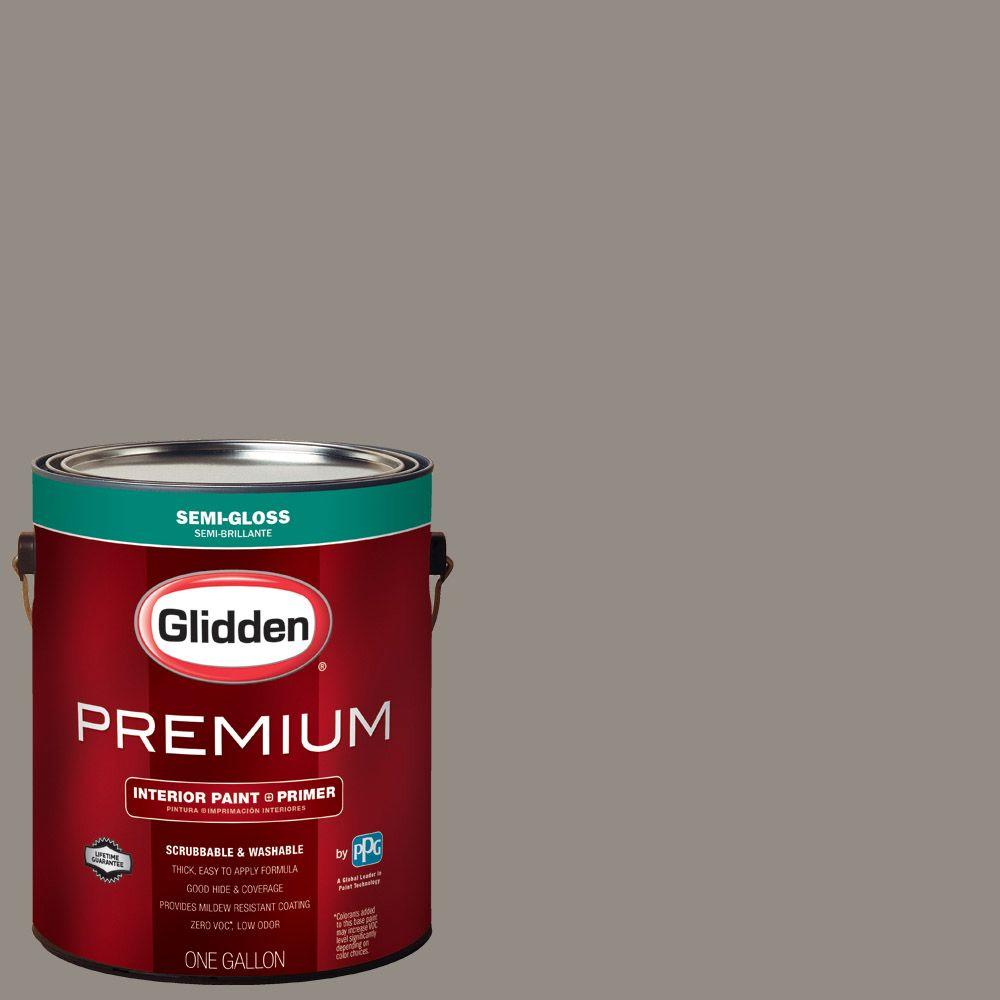 Glidden Premium 1 Gal HDGWN52U Castle Wall Grey Semi Gloss